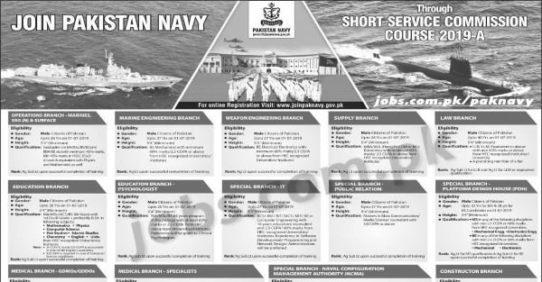 jobscompk's tweet photo. Join Pakistan Navy through Short Service Commission Course 2019-A
Join Pak Navy: https://t.co/kos47COclU
#paknavy #joinpaknavy https://t.co/2jnKdvK4QX https://t.co/UQs6g9QH1r