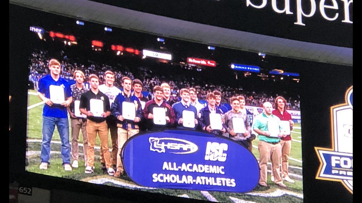 TammyDickerso19's tweet photo. LHSAA Academic All-State Composite Team!  Scholar Athlete Football! Only Player from Live Oak High School, Only Player from Livingston Parish, 
Only Player from Our District!!💙💛
So Proud of you @_Cam16_ 
#3representing 🦅🦅 @LiveOakFB  @LOHPublications @LPNews1898 https://t.co/BNEfr82dmD