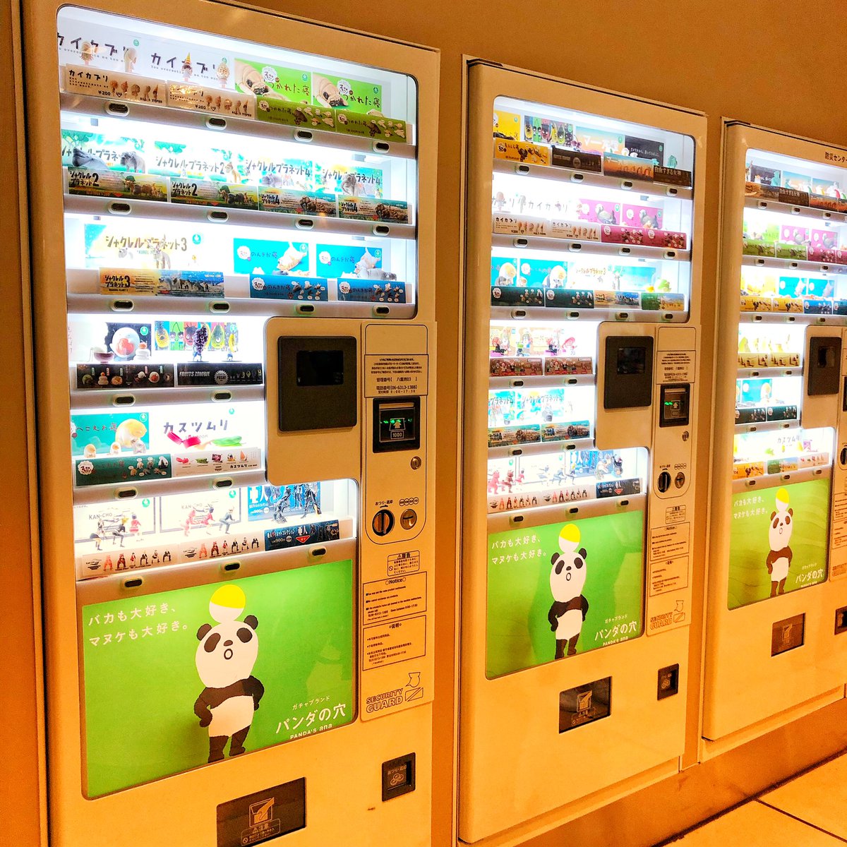 タカラトミーアーツ ガチャ企画部 東京駅 八重洲口にある 八重洲地下街 に ボックスガチャ なるものがあります フィギュアのディスプレイをよく見て買えるのがイイですね ぜひチェックしてみてください パンダの穴