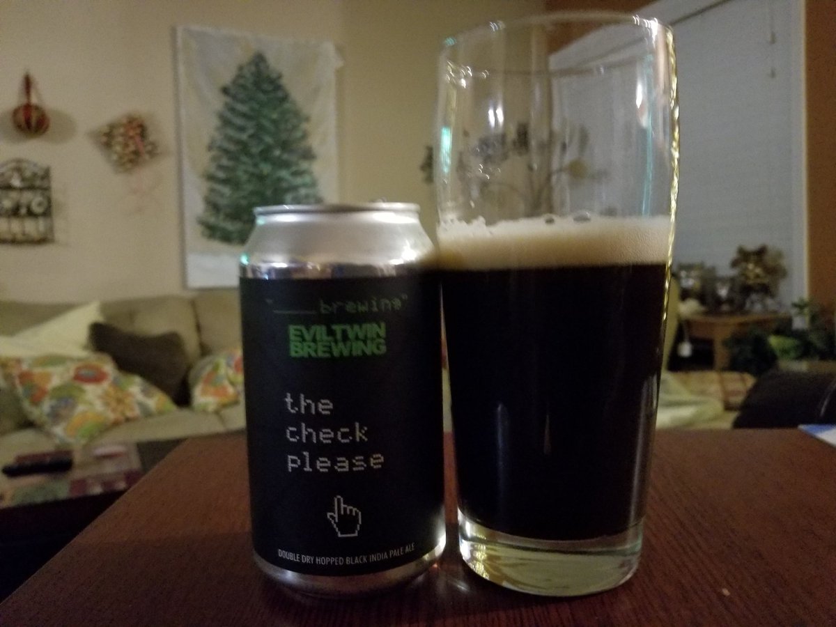 Day 8, Evil Twin beer 2
This is a citrusy Dark IPA  wasmt sure I was going to like it but I found it wasnt lacking in flavor. Maybe a little too dry on the end but it is a double dry hopped