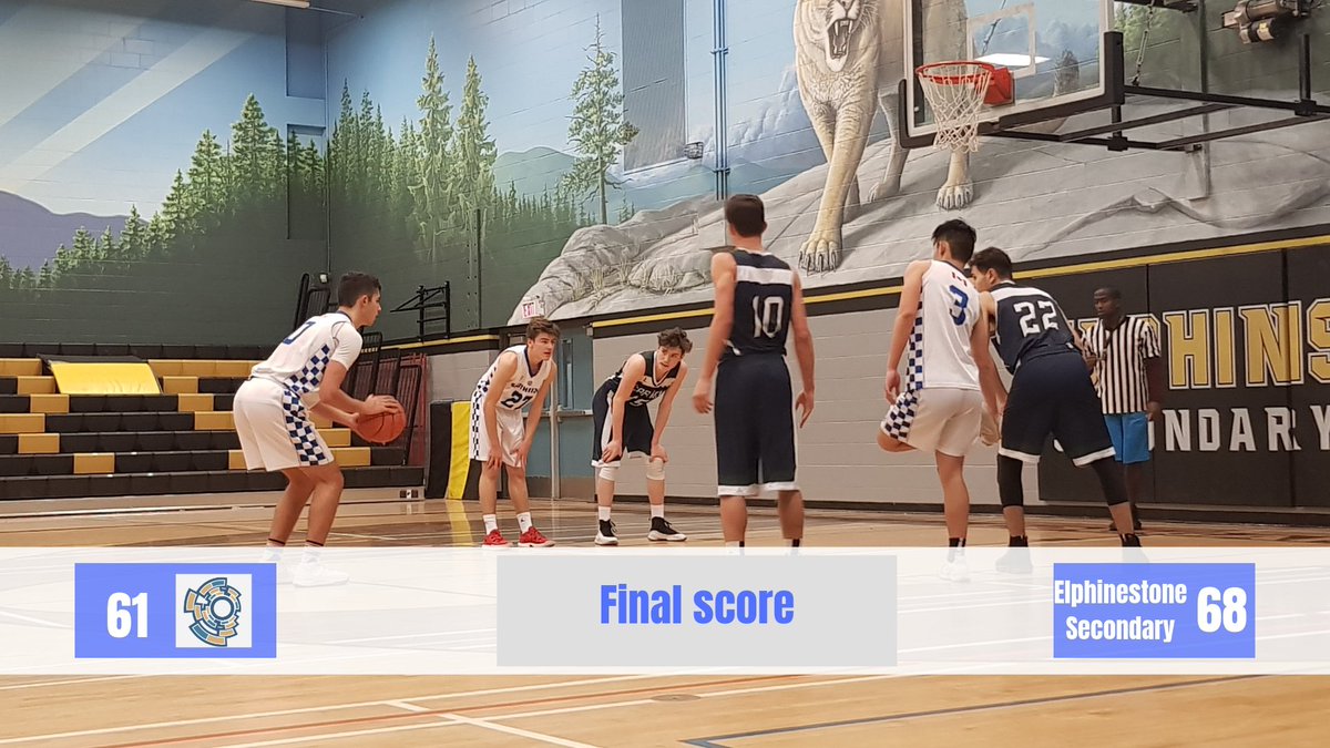 This afternoon the #sridge SR Boys Bball lost a hard-fought tournament final to the hosts from Elphinestone. Even with the loss the Storm have much to be optimistic about. The best is still ahead for this team. POG in the Final was Harrison who had a big day to lead the Storm.