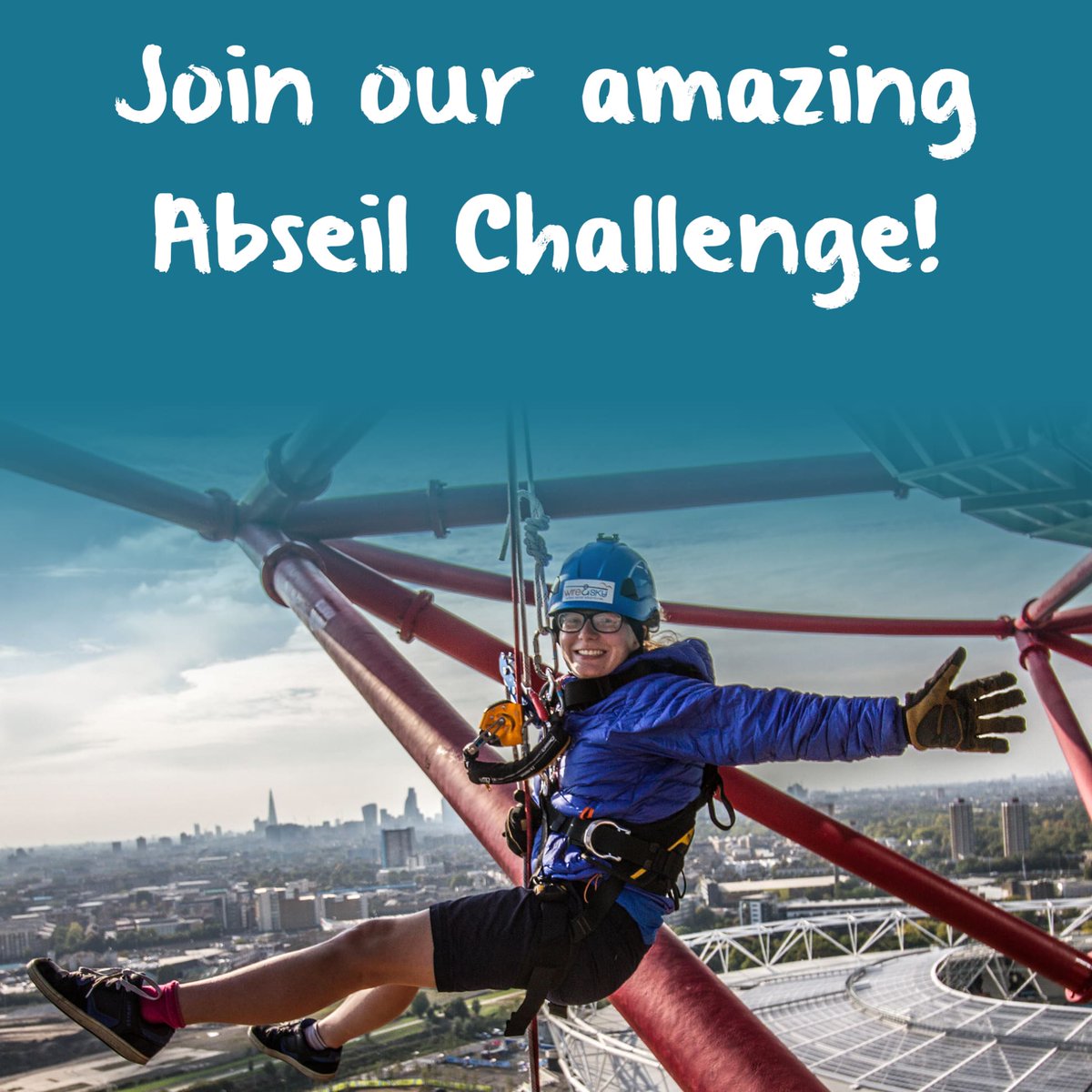 FarleighHospice's tweet photo. Join the #FarleighFlyers and enjoy breathtaking views of London on a once in a lifetime free-fall abseil down the ArcelorMittal Orbit, the UK's tallest sculpture. Tickets are on sale now but places are limited! To book visit https://t.co/6Zsh55ZZA1 #AbseilChallenge #Fearless 💪 https://t.co/7I65fiCpWe