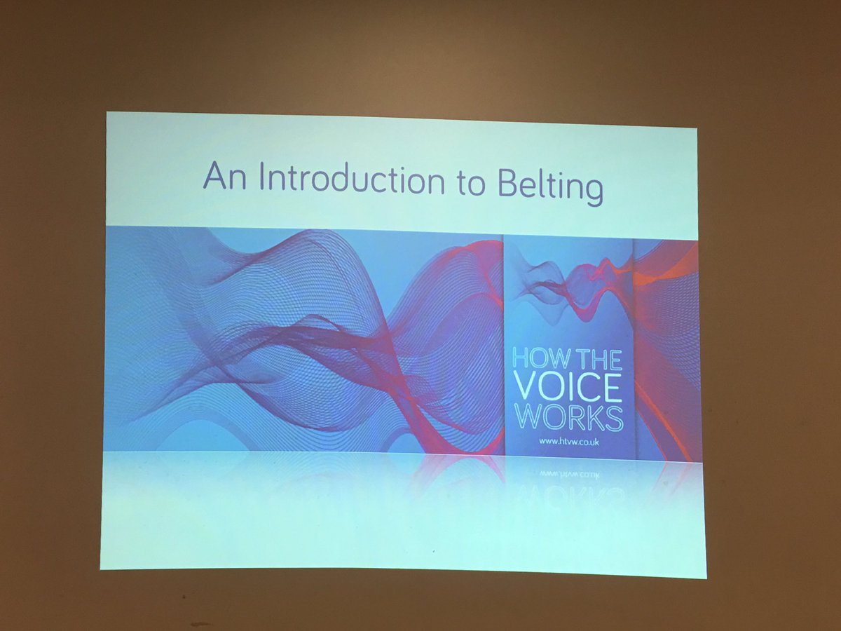 thevoiceworks's tweet photo. Introduction to Belting is ready to go! Looking forward to a great day at the Royal Welsh College Of Music and Drama. #howthevoiceworks #belting https://t.co/JzHgyrzpC5
