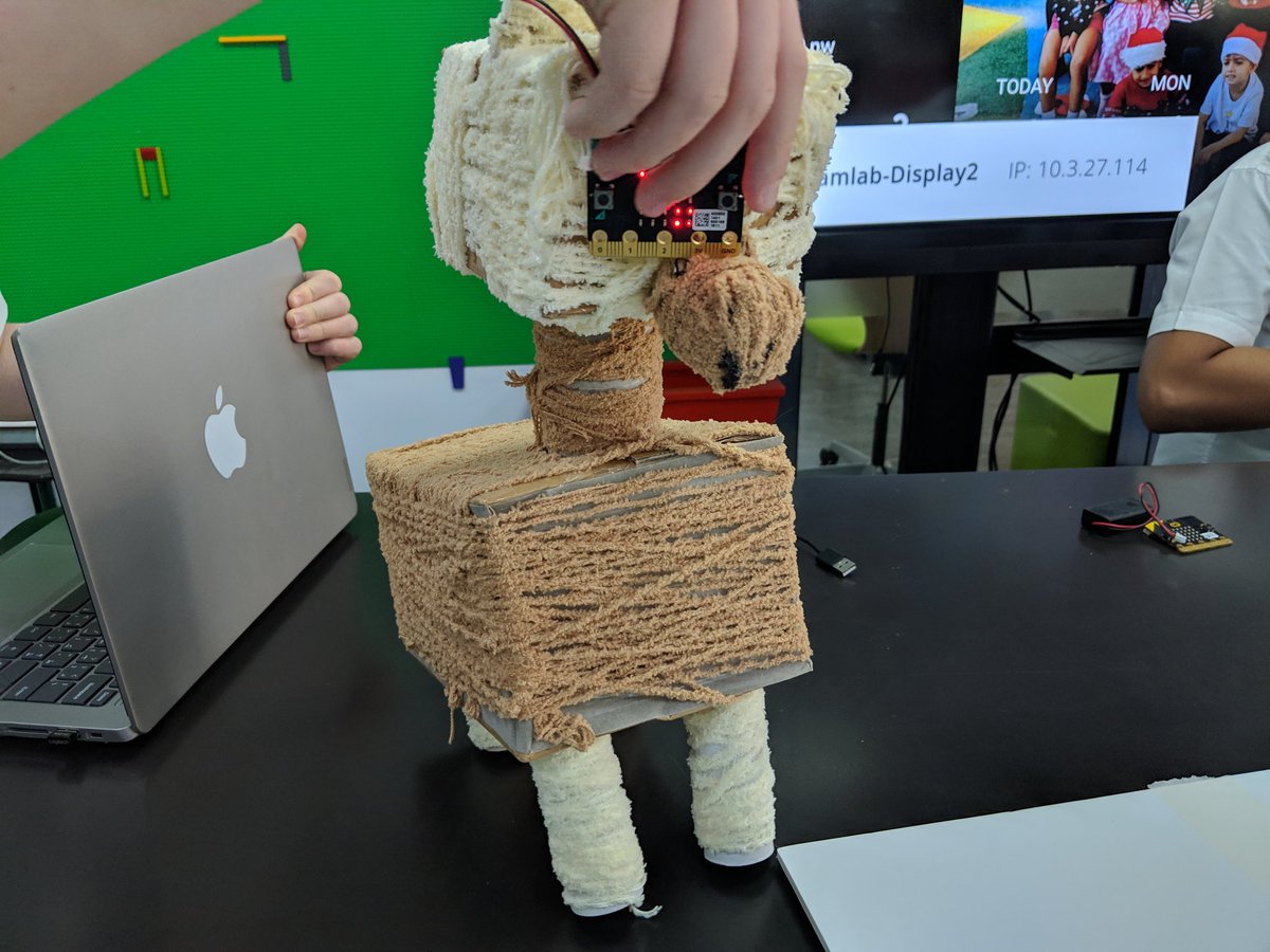 MrOatesSoSimple's tweet photo. Some interesting @microbit_edu pets in display in the #DBSSteam garden today! #BeginsAtDBS https://t.co/2CF1R89VzN