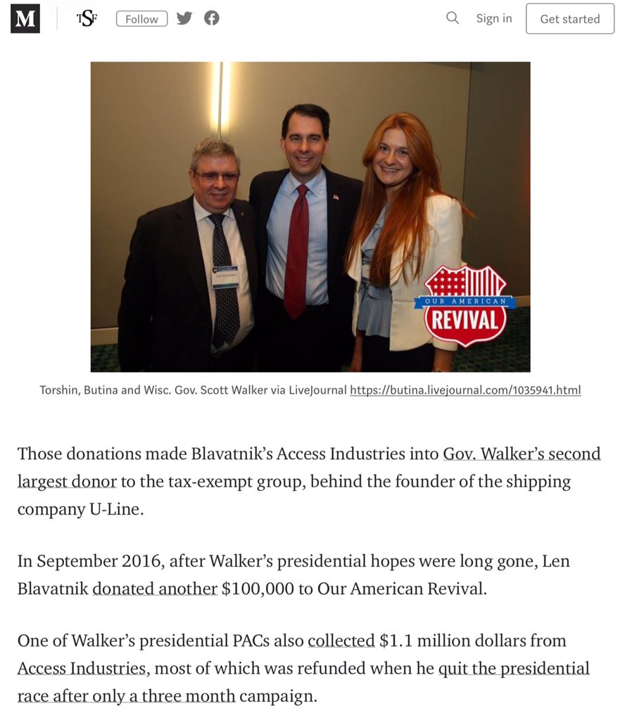 Anonymo96170783's tweet photo. @realDonaldTrump @GeraldoRivera Photo 1 @ScottWalker with #Putin’s right-hand man and #Butina now awaiting sentencing - Photo 2 #Torchin, #Putin’s right-hand man on National Prayer Breakfast 2017 about to meet you - Photo 3 #NRA President with Butina and your son @DonaldJTrumpJr - Cc @HouseDemocrats investigate https://t.co/iuu37fnmnM