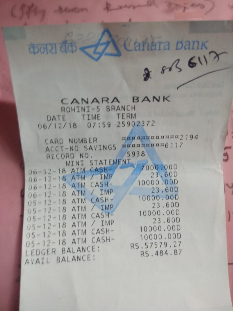 AnilKum86232735's tweet image. @TNMANOHARAN @canarabanktweet I&apos;m cust. of canara bank, sec-5 Rohini D-85 no. 2590101006117. 6 Dec. 18 Fraudulent cash ATM withdraw of Rs. 57049/- through my ATM card from Thane&apos;s ATM. I never share any details of my card &amp;amp; went to Mumbai. Where our money safe? Pls do something