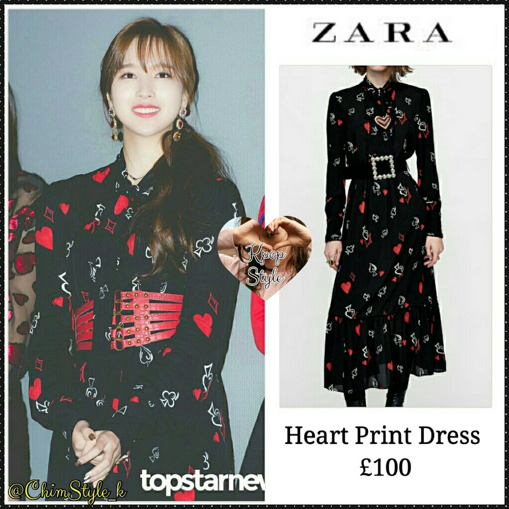 zara heart dress