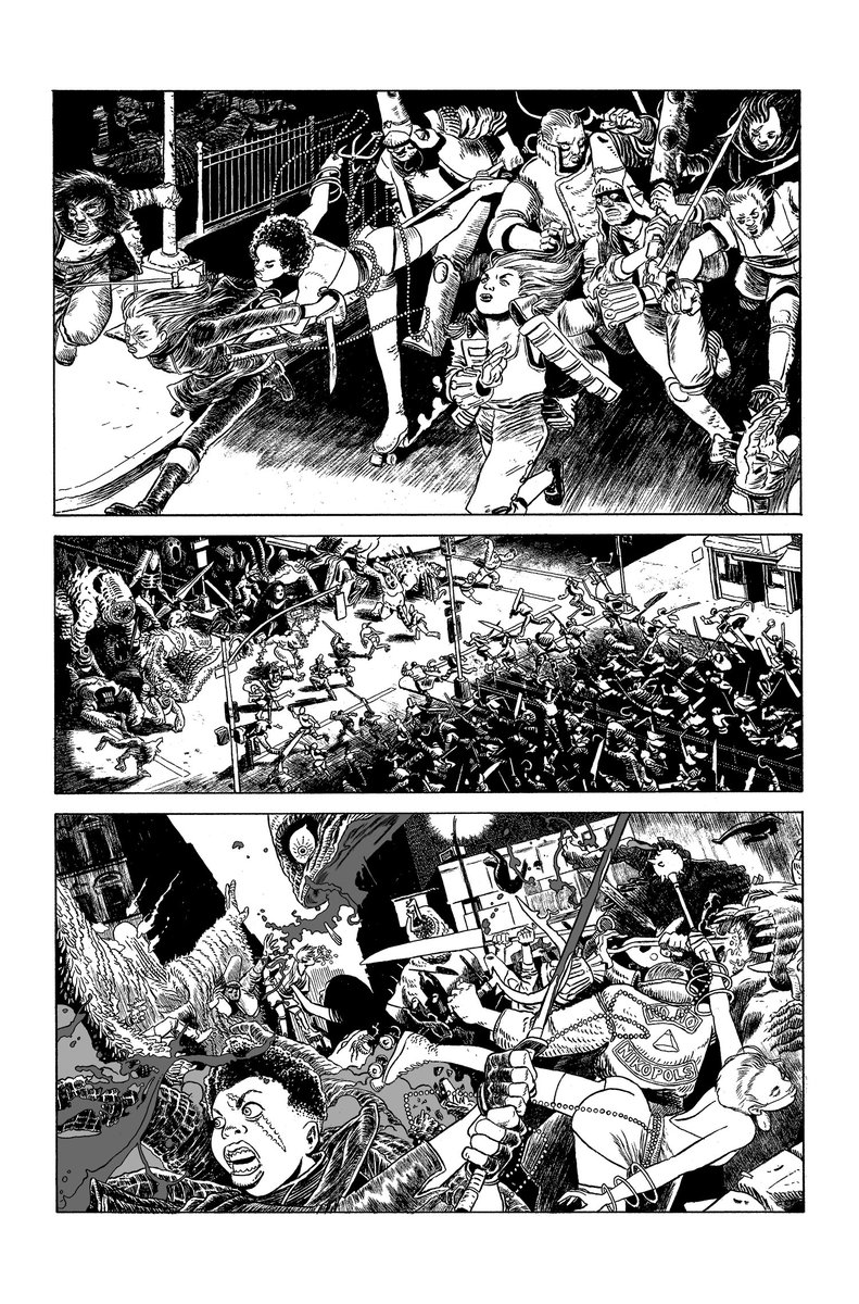 ianmacewan's tweet image. A page from MCMLXXV #3 that I had fun drawing at @HelioscopePDX earlier this year #sequentialsaturday