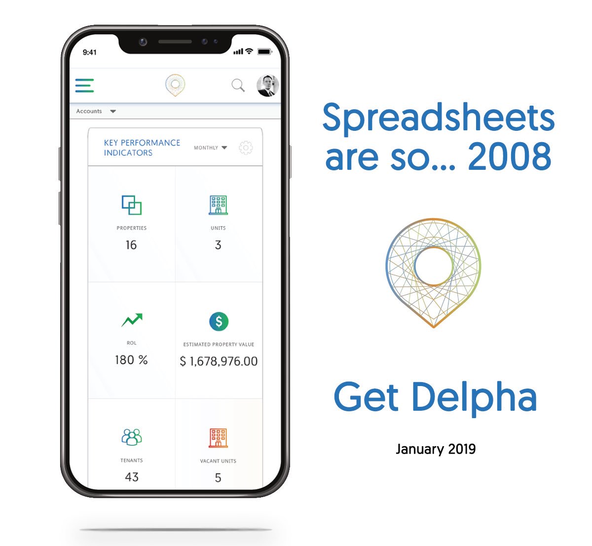 getdelpha's tweet image. Only software for real estate investors. Pleased to announce our exclusive beta program, launching January 2019. #realestateinvesting #realestate #investors #goals #2019Goals #property #landlord #financialfreedom