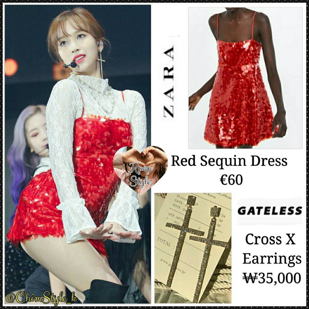 Kpop Style Twice S Mina 18 Asia Artist Awards Dress Zara Red Sequin Dress 60 Earrings Gateless Cross X Earrings 35 000 트와이스 Theyearofyes 올해제일잘한일 Kpop Style Twice S Mina 18 Asia Artist Awards Dress Zara Red Sequin Dress 60 Earrings Gateless Cross X Earrings 35 000 트와이스 Theyearofyes 올해제일잘한일