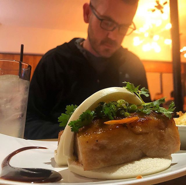 Talibangelist's tweet photo. Dinner date (much overdue) with this handsome chap @timkins at my new favorite place  @bunbellyatx ! ❤️❤️❤️ https://t.co/PcUSC2lngF https://t.co/xaTTKX3gQL