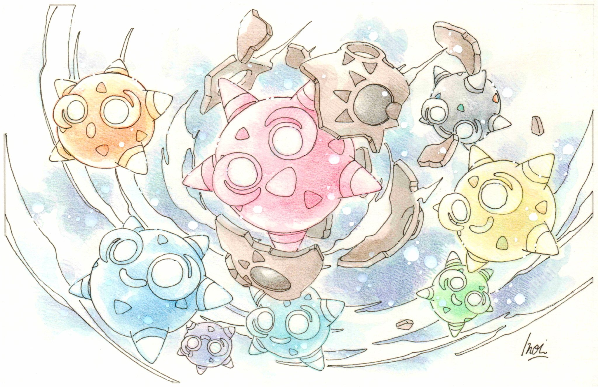 Inori Twitterren 今日のポケモン図鑑 ｎｏ ７５５ メテノの ボディパージ