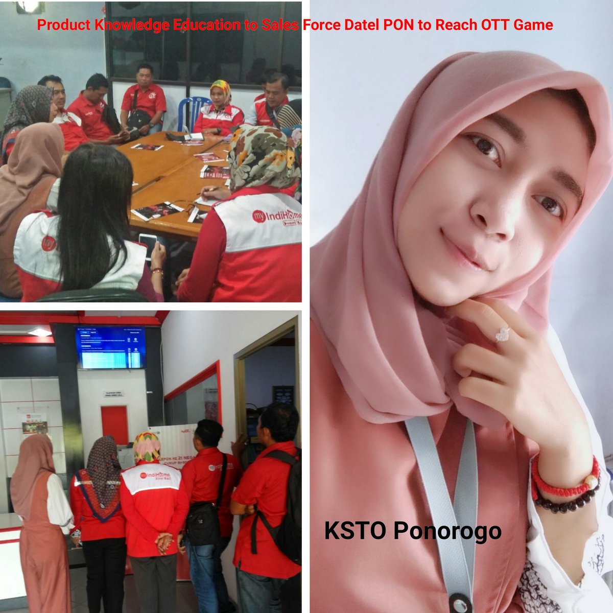 EndahWu17123340's tweet photo. #TelkomFuntastic5 #brighttr5 #mntreg5 (STO PON) (Plasa Telkom PON) Untuk meningkatkan juara OTT di penghujung tahun 2018, maka KSTO Ponorogo memberikan Product Knowledge kepada para Sales Force Datel Ponorogo. Semangat Juaraa. Datel PON pasti Juara, pasti @parwi66 @_funtastic5_ https://t.co/lHhlOdxRnZ