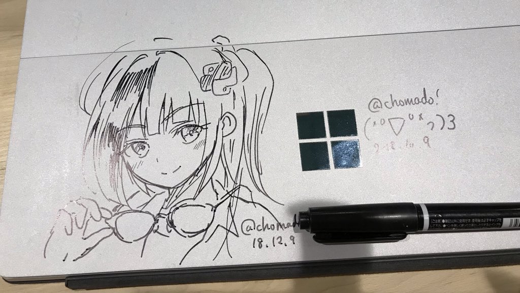 chomado's tweet image. 女子部にて #ちょまどサイン !
またパソコン( Microsoft Surface Pro )に
サインペンで絵を描かせていただきました!
ありがとうございます😭
しかも彼女は既に10月に私からサインを貰ってる!今回が2回目!ありがとうございます😭
ー
by Azure + AWS 女子部合同勉強会
#jazug #jawsug #cloudgirl