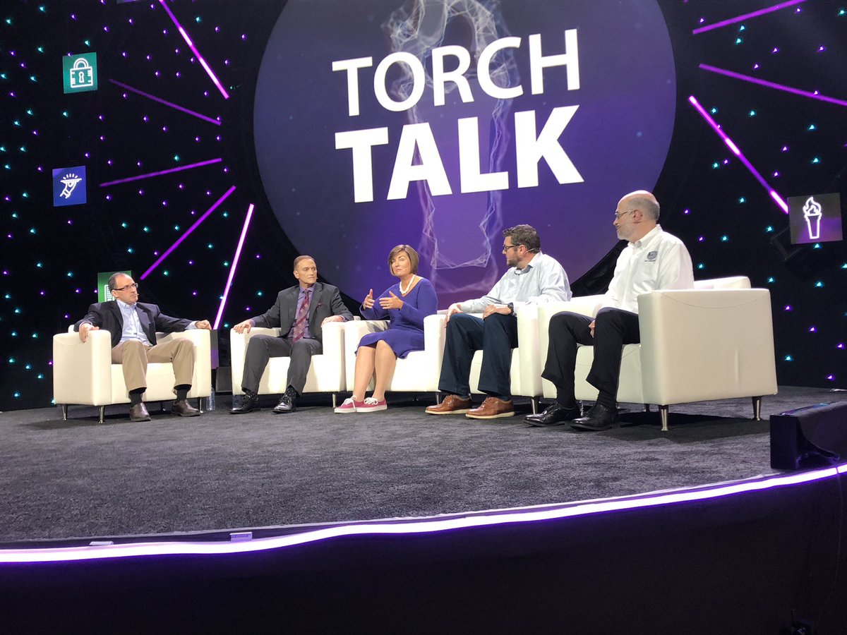 cleverducks's tweet photo. On #ITN18 main stage @ArnieBellini CEO of @ConnectWise  @performify and our own @amychicgeek talk about enlisting and training cyber workforce. @Gary_Fish @comptia full video here:
https://t.co/hMUp2E0Mtr https://t.co/sVX3U45vSS