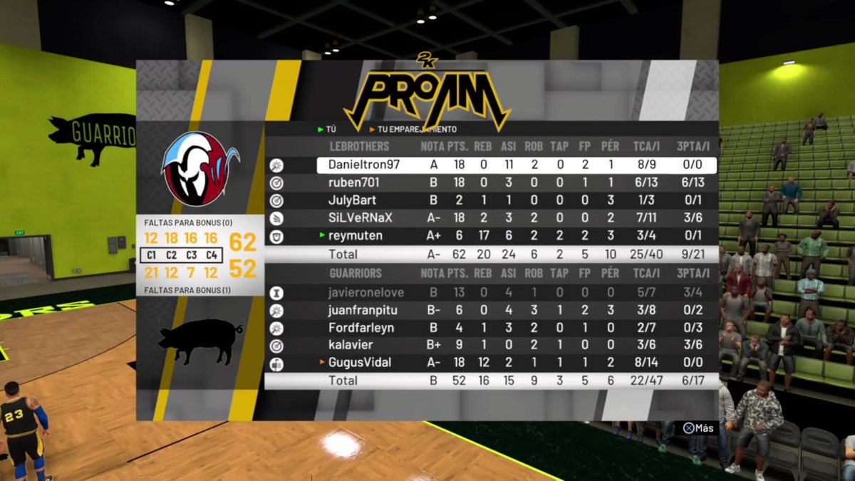 _LeBrotherS_'s tweet photo. Buenos partidos los de anoche💪💪El 1° vs @guarriorsnba2k muy muy duro👍🏻 https://t.co/5YMzKp0R6P