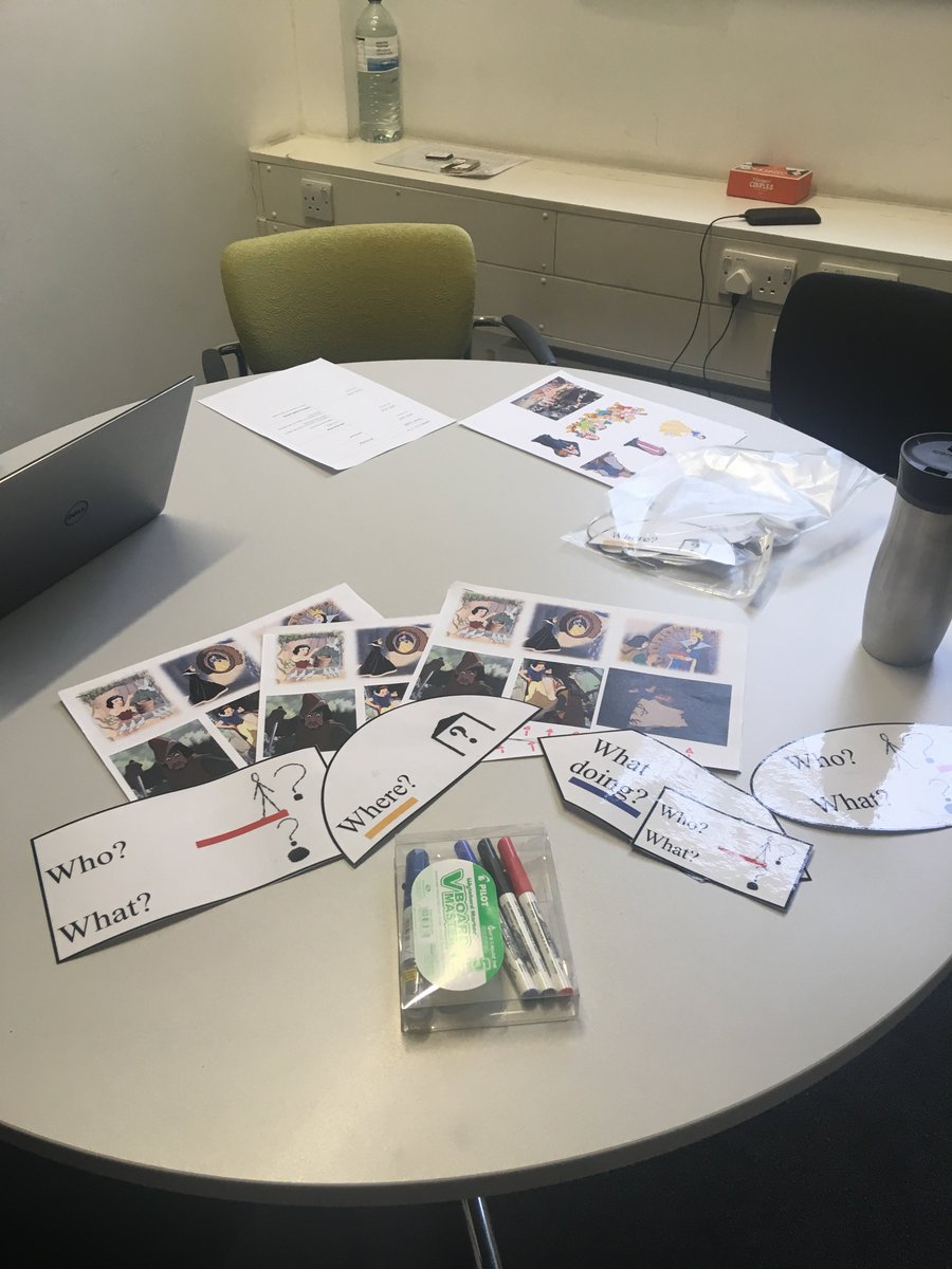 NELFTAdultSLT's tweet image. All set for a communication group using Shape Coding therapy, with a student’s best friend; coffee! #shapecoding #slt2b #speechie2b #communicationtherapy’
