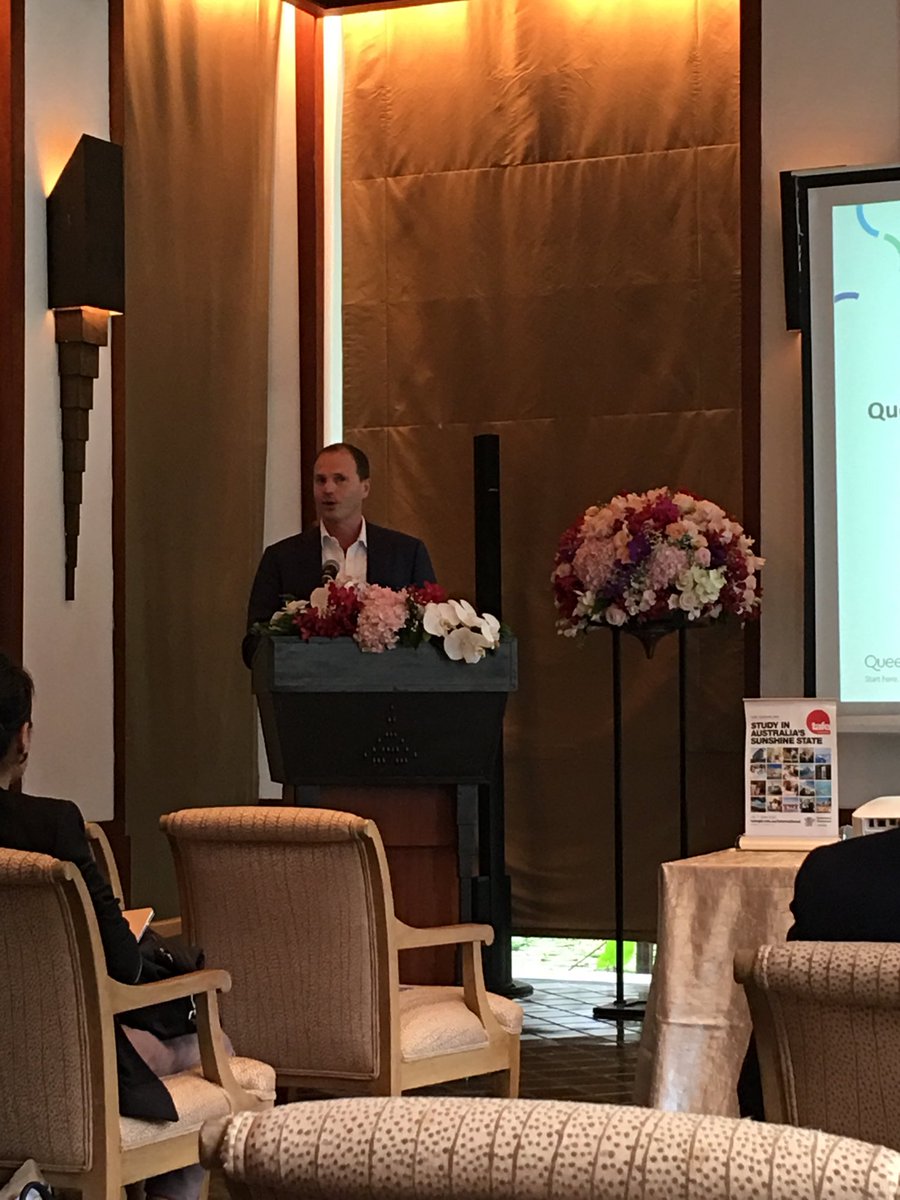 JChapmanTAFE's tweet photo. A full house for the ⁦@StudyQld⁩ and ⁦@TAFEQld⁩ Agent Networking Event in Bangkok. Thanks to Austrade and TIQ Singapore for your support. https://t.co/AWvUZem8Ea