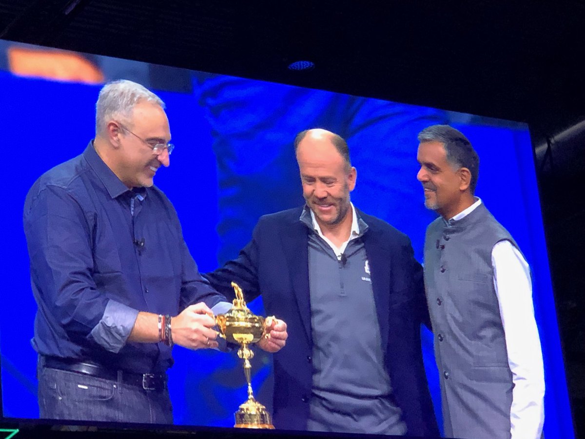 Ryder cup #DigitalTransformation  enabled by #HPE  a success story at #HPEDiscover