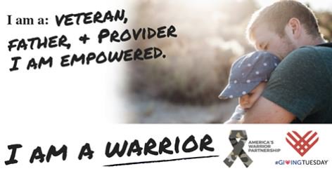 This #GivingTuesday you can honor our nation's warriors.

By donating to the #IAMAWARRIOR campaign, you will be empowering local military members, veterans, their families, and caregivers.

#EmpoweredVeteran #GivingTuesday2018

give.classy.org/PWC