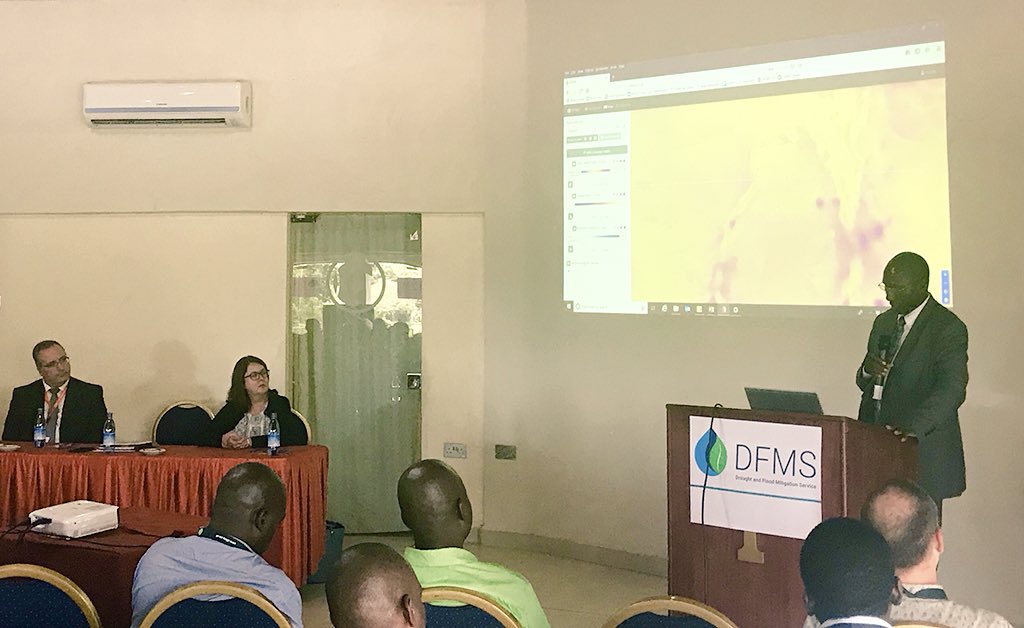 DbxUK's tweet image. Official Launch of the #DFMS beta version #space #agriculture #data4good #launch #forecast #drought #flood