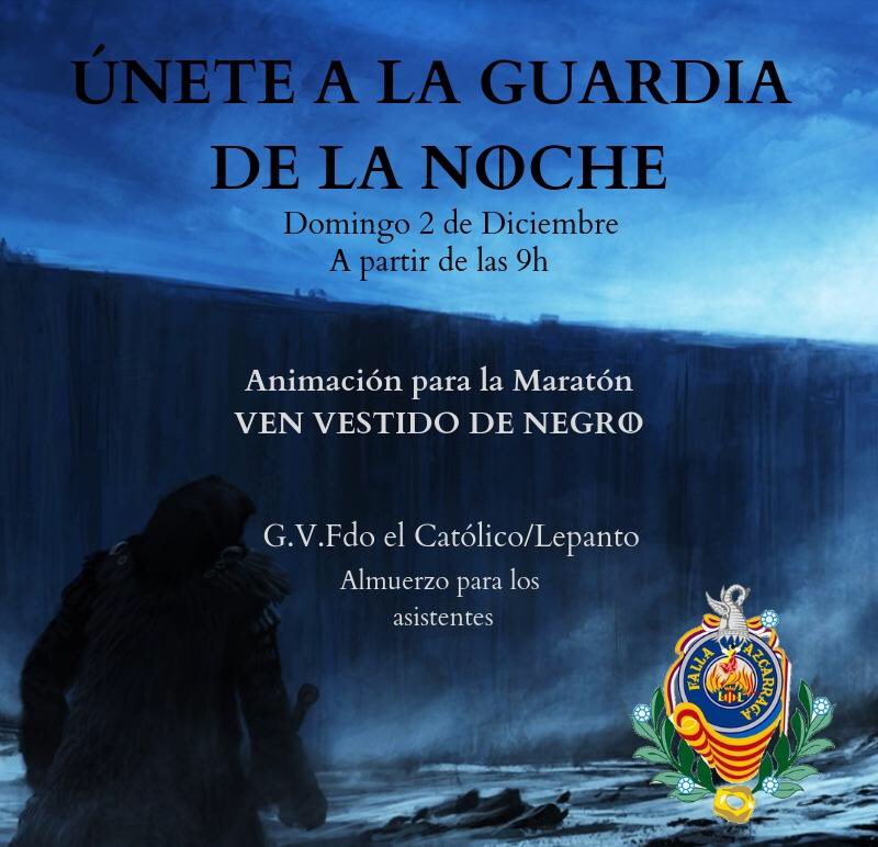 Azcàrraga en la <a href="/maratonvalencia/">Maratón Valencia</a> 
En la Gran Via, front a Azcàrraga, en el cantó del carrer Lepant concentració de la guardia de la nit, estarà donant ànims als participants.