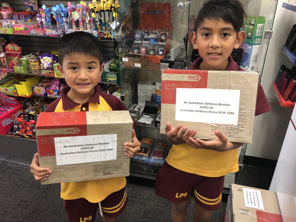 9 boxes and nearly 18kg of stock in Care Packages sent to our Defence Force personnel for Christmas. Thanks for the generosity of parents in 3/4M. <a href="/LansvalePS/">Lansvale PS</a>