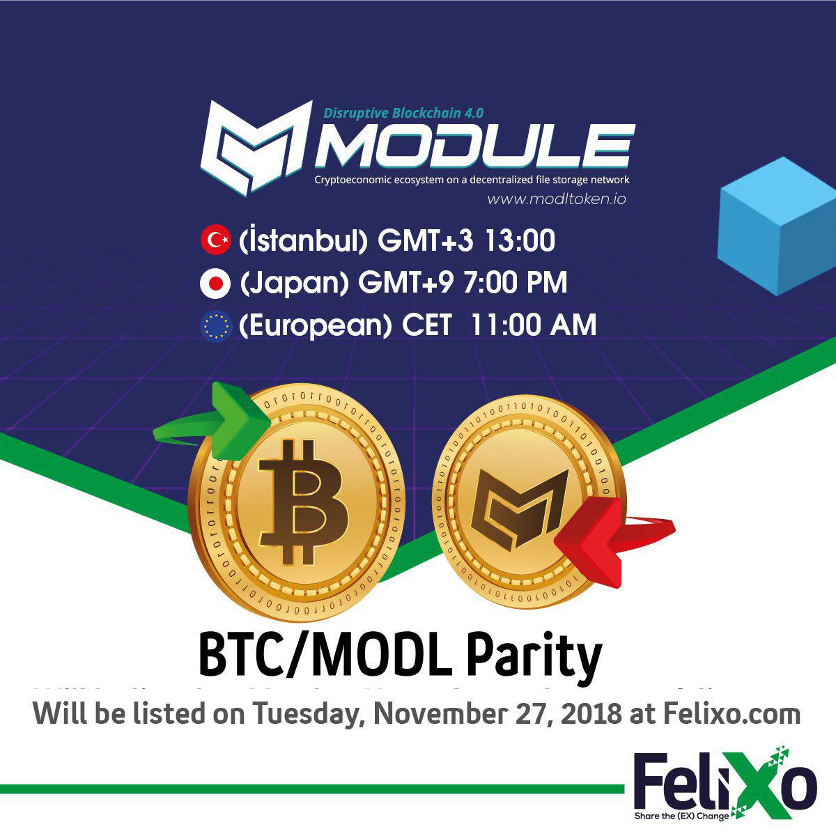 start of transactions on #FeliXo
#BTC #MODL
felixo.com