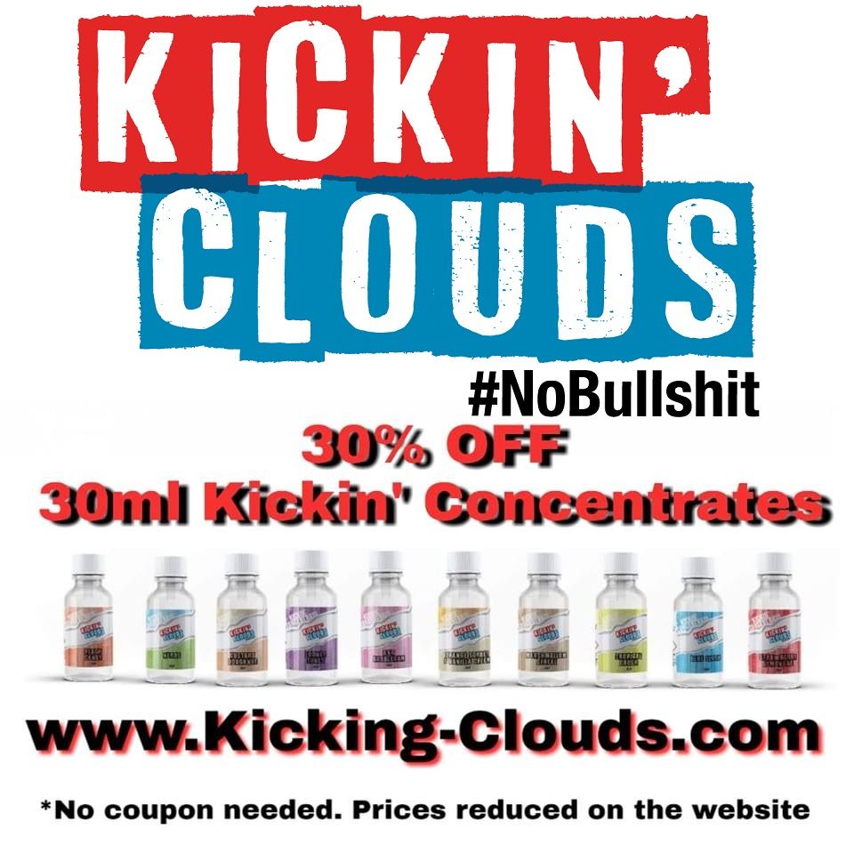 Morning all, all our 30ml Kickin' Concentrates are still reduced by 30%. No code needed, all prices are reduced on the website. buff.ly/2ApjBSp