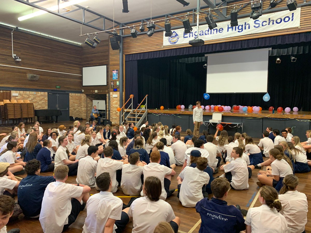 Just another amazing day at Engadine High School, with Year 11 surprising their Year Advisor Mr Heron with a birthday party.