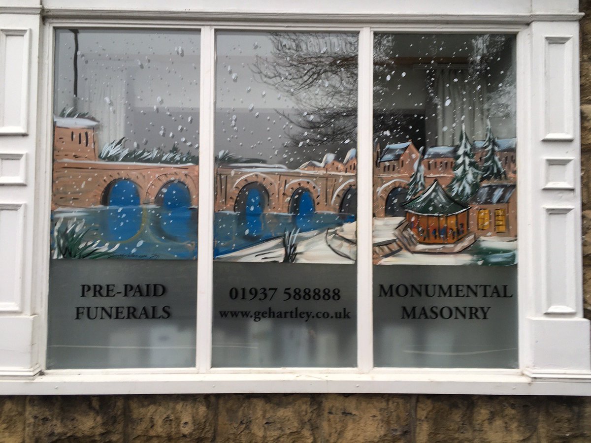 Hartleys_GE's tweet photo. Our #Wetherby and #Garforth office windows have had some colour added again for the festive period 🌲🌟⛄ https://t.co/9luBiVDK9K