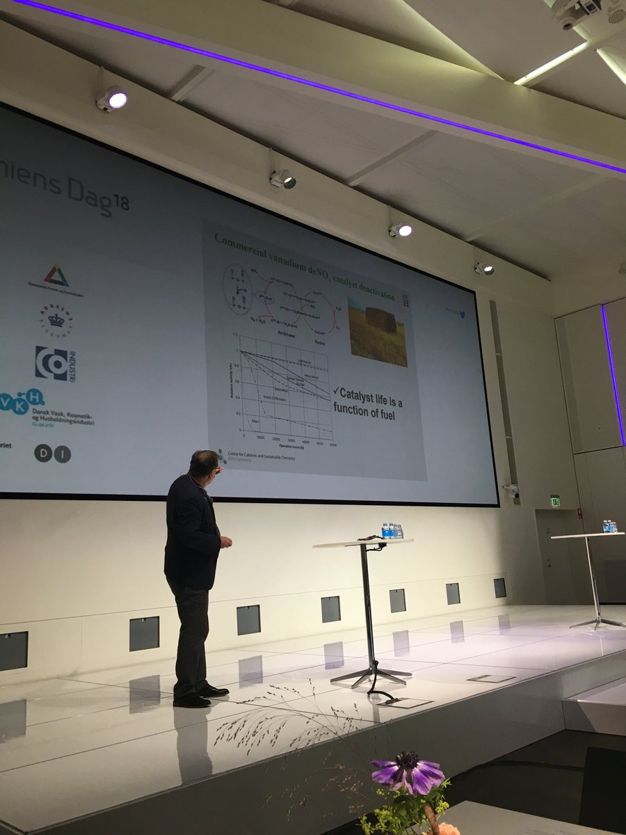 KKlitgaard's tweet photo. Rasmus Fehrmann, ⁦@DTUtweet⁩ giver indblik i kemien bag @godkemi - vi kører med videnstunge slides på ⁦@KemiensDag⁩ i ⁦@DanskIndustri⁩ https://t.co/ENQL1YdveK