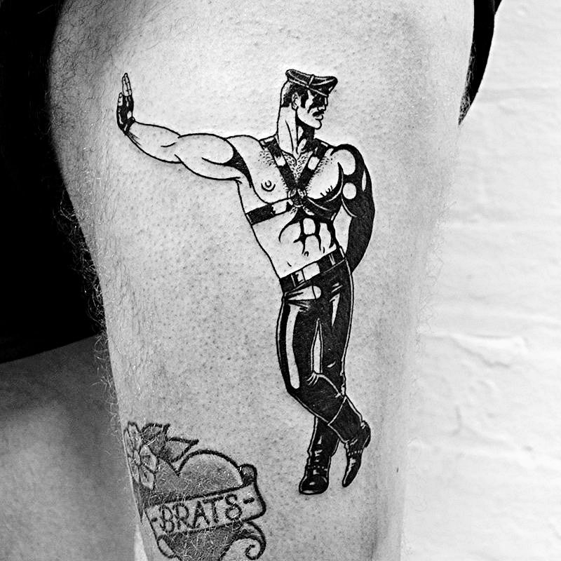 For people who know about Tom Of Finland heres Tom of Meowland For Anna  thanks for travelling from Finland a  Tattoos Art tattoo American  traditional tattoo