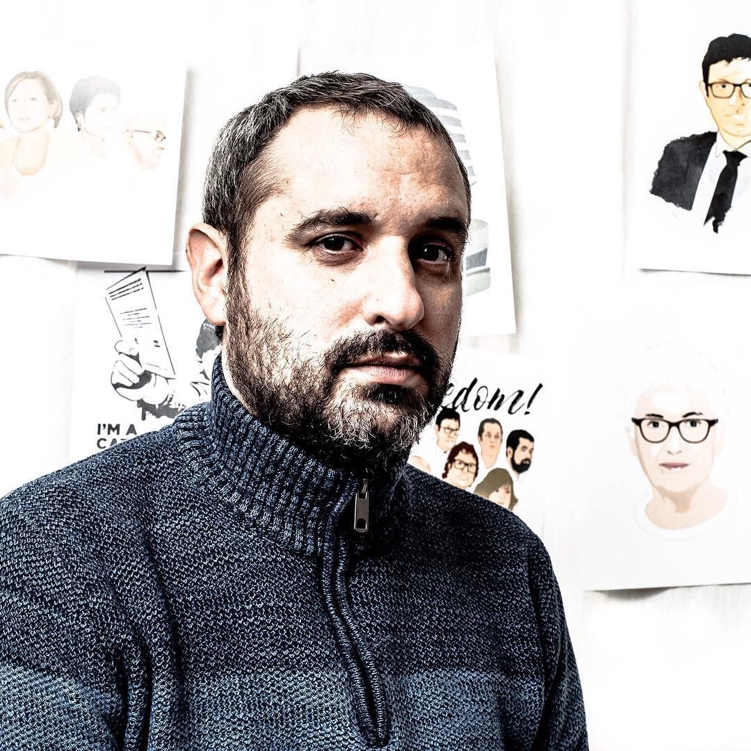 “En un moment com el que vivim, la gent té necessitat de mostrar el que pensa i denunciar les injustícies”  <a href="/jordicalvis/">Jordi Calvís</a> 
👉 instagram.com/p/BcKVieuA4QM/     
📸: <a href="/XavierMinguella/">Xavier Minguella</a>