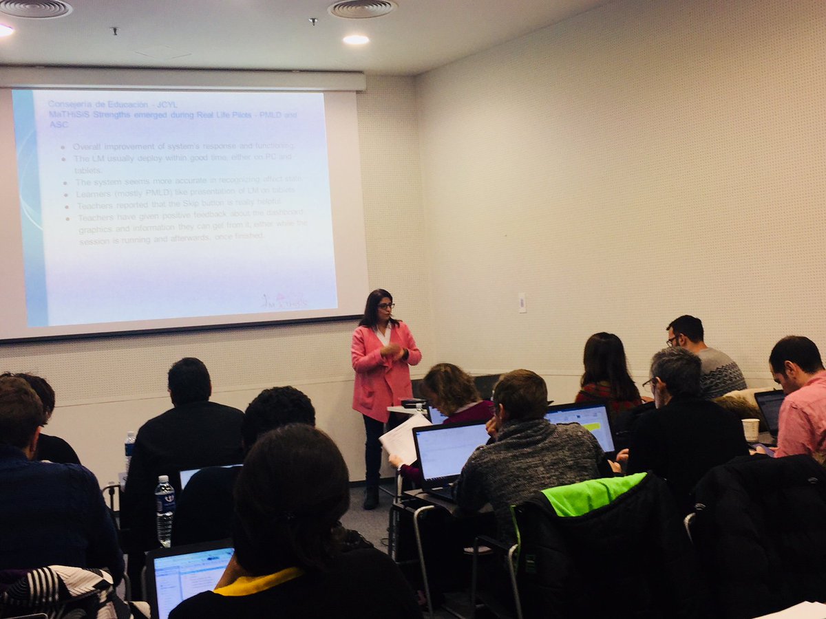 AnnaledaM's tweet photo. Non-linear and #personalisedlearning paths centred on #specialneeds students @MaTHiSiSproject meeting in Vilnius @fmdigitale @CERTHellas @rix_centre @Atos @maasuniversity @UniofNottingham #artificialintelligencepainting #LearningObjects @NaoRobot https://t.co/pfJt8TyT2V