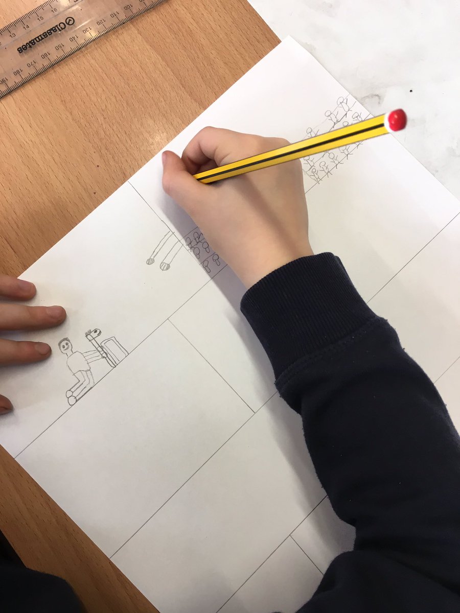 RamptonHead's tweet photo. This morning class 3 children have watched the @BFI classic #thePiano 
They are now telling the story of the man using a comic strip https://t.co/bgQ3VOI4m1