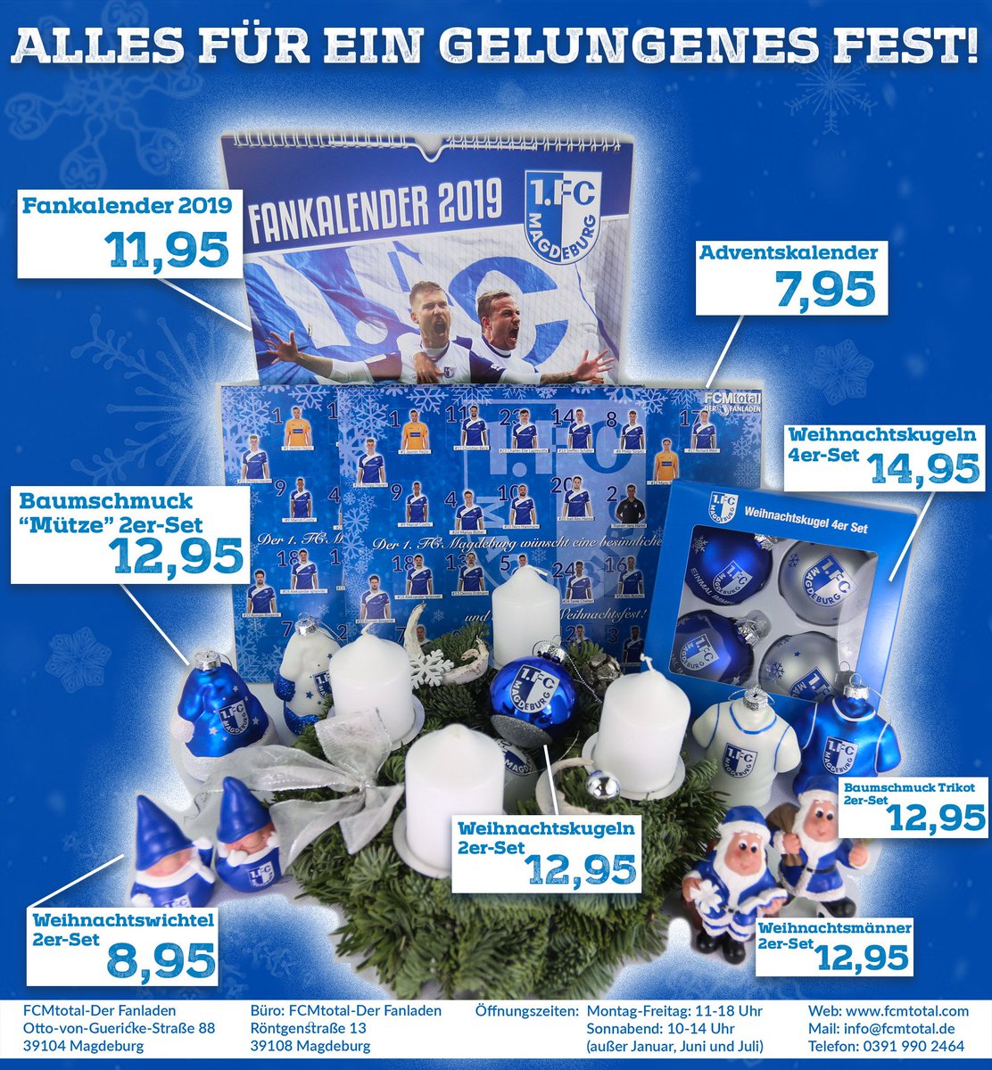 Alles für ein gelungenes Fest! #FCMtotal #Advent #EINMALIMMER fcmtotal.de