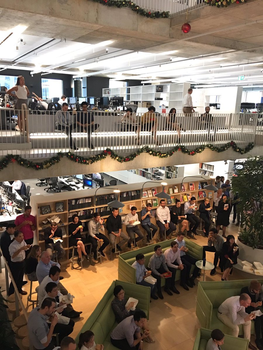 misskimsherwin's tweet photo. Giving our #arupuniversity Courtyard a good work out today at our technical excellence themed 5x5 lunchtime series. A simple formula that’s drawing a crowd @ArupAustralasia #barrackplace https://t.co/9H9sOV4Bfo