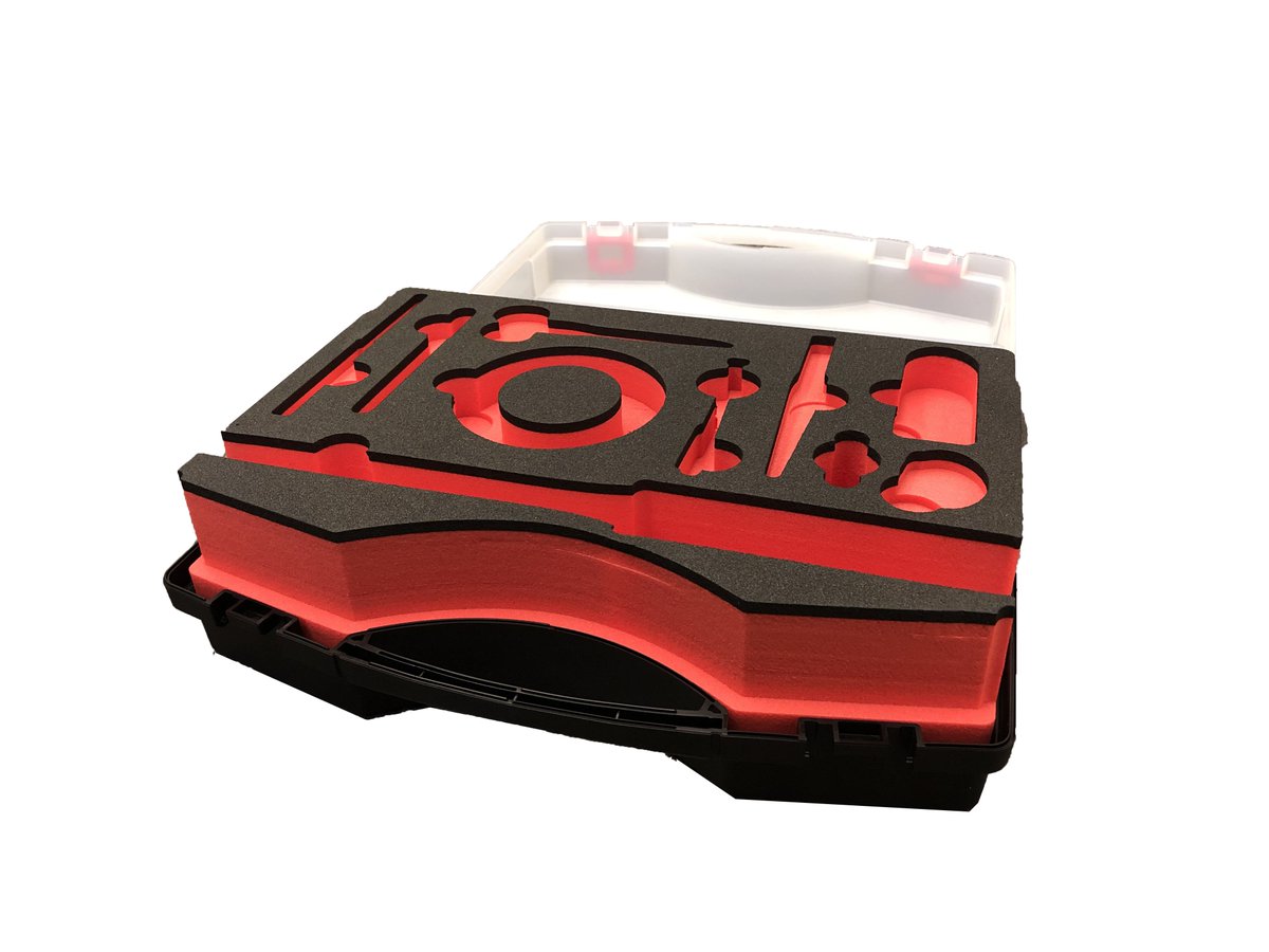 vmtfoam's tweet photo. Nice toolbox with foam inserts tailor-made for our clients in the global aerospace industry.  #tailoring #foam #toolbox #inserts #aerospaceindustries https://t.co/dUxtJ0Pjx9