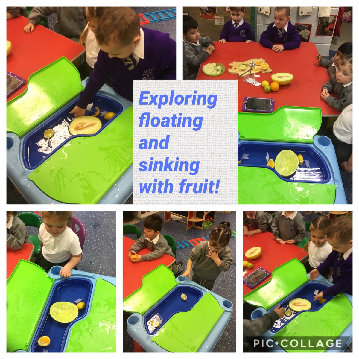 HolyFamilyL8_FS's tweet photo. A fun morning exploring through ‘Mr Gumpy’s Outing’! #boatsnack #floatingandsinking #makingboats #classifying https://t.co/oY3nkPoG0k