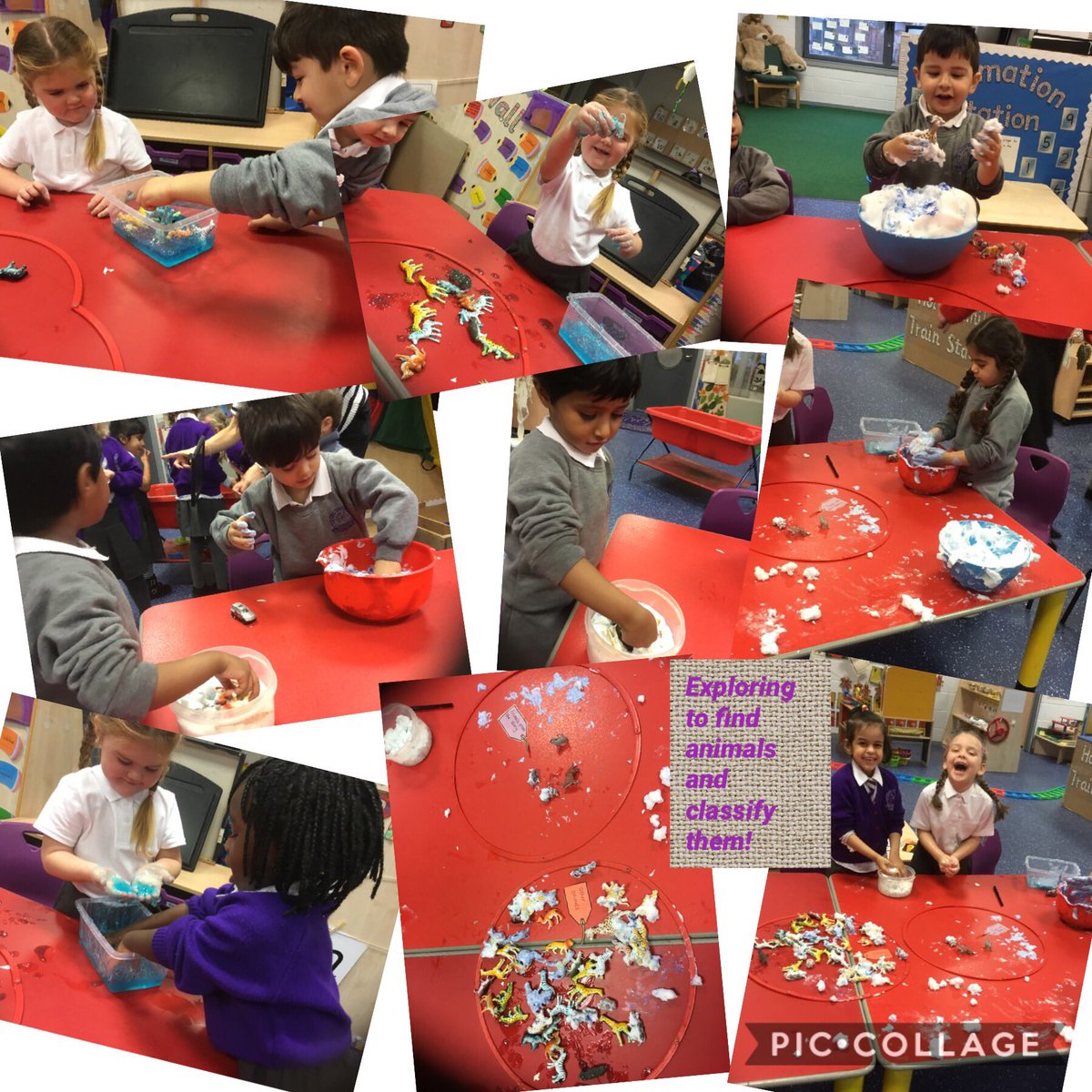 HolyFamilyL8_FS's tweet photo. A fun morning exploring through ‘Mr Gumpy’s Outing’! #boatsnack #floatingandsinking #makingboats #classifying https://t.co/oY3nkPoG0k