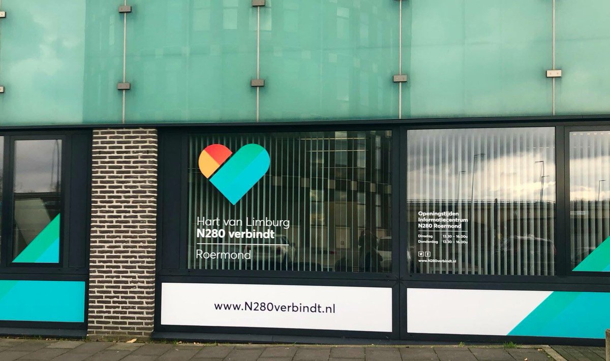 🎉🚪Aan de Looskade 4 in Roermond opent het Informatiecentrum @N280Roermond komende donderdag 29 november haar deuren. Het Informatiecentrum is elke dinsdag- en donderdagmiddag van 13.30 tot 16.00 uur geopend.