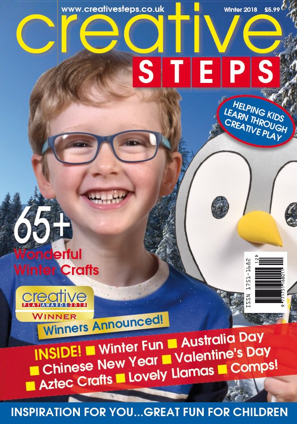 Cr8iveSteps_mag's tweet photo. @CECECExpo NEW Winter issue of @Cr8iveSteps_mag is now available online &amp; in print! Buy this issue online today for just US$6 at https://t.co/HerLr7mIuY Packed with fun ideas to encourage learning through play for young kids #learningthroughplay #earlyyears #craftsforkids https://t.co/pZXncdMB4N
