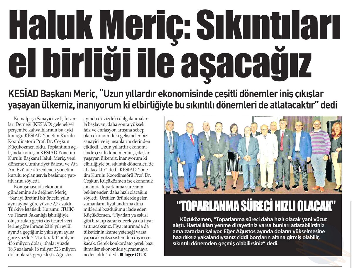 <a href="/Kesiadkemalpasa/">KESİAD Kemalpaşa Sanayici Ve İş İnsanları Derneği</a> Geleneksel Perşembe Kahvaltıları Kasım buluşması BASINda..
9 EYLÜL / 27.11.2018
EGE TELGRAF / 27.11.2018
HABER EKSPRES / 27.11.2018
YENİ GÜN / 27.11.2018