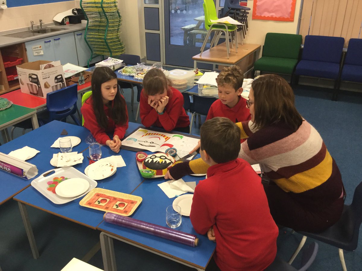 narberthschool's tweet photo. Judges and Book Ambassadors deliberating over the fantastic cakes for the Bake Off. Thank you for your support. https://t.co/E4tynTCGgg