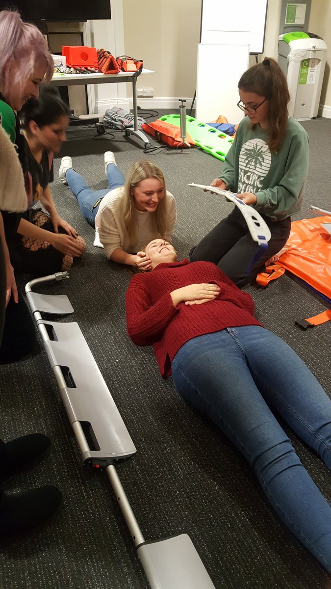 melissa_simone's tweet photo. Over the last couple of weeks @UOLFASociety have been exploring the first aid treatment of casualties involved in accidents! They've also had fun exploring some of the equipment used by ambulance and medical teams across the UK!#Society #SJA #UoL #GenerationToGeneration https://t.co/f88b6xVyem