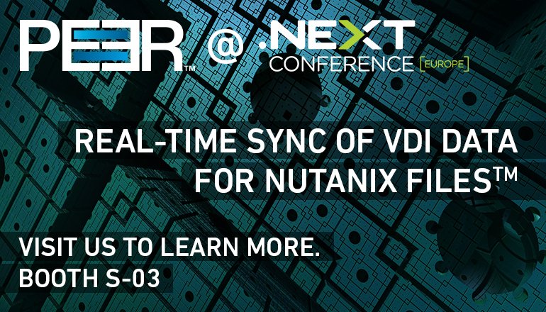 PeerSoftware's tweet image. Active - Active File Service for Nutanix FilesTM with Peer Software. See us at #NEXTconf London on 27 - 29 November at booth S-03.
ow.ly/d80450jqjXh
---
@nutanix
@NutanixPartners
#ActiveActive
#NutanixFiles