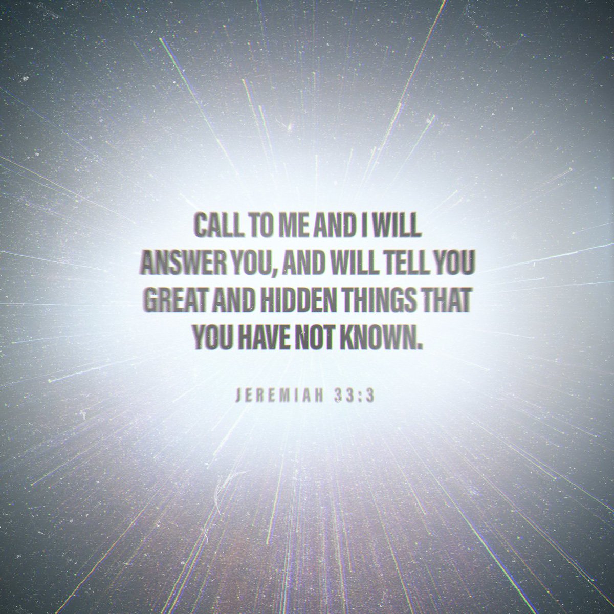 Daily_Bible's tweet image. Call to me and I will answer you, and will tell you great and hidden things that you have… bible.com/59/JER.33.3
