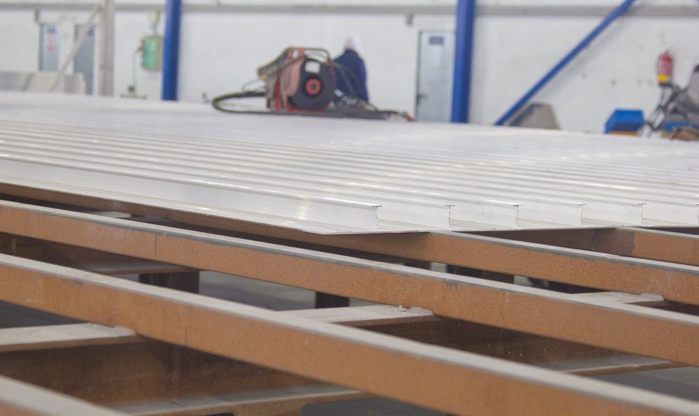 So excited with our new #FSW aluminium superstructure! #AluminiumShipbuilding project. Panels provided by @NorskHydroASA. We'll keep you informed! #Shipbuilding <a href="/CamarcDesign/">Camarc Design</a>