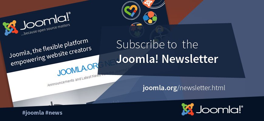 joomla's tweet image. The official #Joomla #Newsletter is the best way to stay updated on project news and announcements. Subscribe today!
Don't forget to confirm your subscription or re-subscribe if you're not receiving our newsletter anymore!
joomla.org/newsletter.html
#news